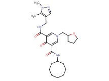N-cyclooctyl-N'-[(1,5-dimethyl-1H-pyrazol-4-yl)methyl]-4-oxo-1-(tetrahydro-2-furanylmethyl)-1,4-dihydro-3,5-pyridinedicarboxamide