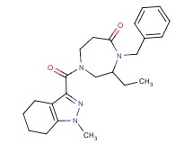 4-benzyl-3-ethyl-1-[(1-methyl-4,5,6,7-tetrahydro-1H-indazol-3-yl)carbonyl]-1,4-diazepan-5-one