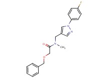 2-(benzyloxy)-N-{[1-(4-fluorophenyl)-1H-pyrazol-4-yl]methyl}-N-methylacetamide