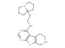 N-[2-(tetrahydro-1H-pyrrolizin-7a(5H)-yl)ethyl]-5,6,7,8-tetrahydropyrido[4',3':4,5]thieno[2,3-d]pyrimidin-4-amine dihydrochloride