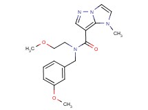 N-(3-methoxybenzyl)-N-(2-methoxyethyl)-1-methyl-1H-imidazo[1,2-b]pyrazole-7-carboxamide