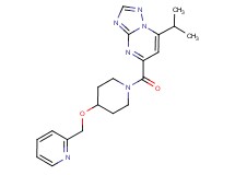 7-isopropyl-5-{[4-(2-pyridinylmethoxy)-1-piperidinyl]carbonyl}[1,2,4]triazolo[1,5-a]pyrimidine