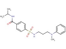 N-isopropyl-4-[({3-[methyl(phenyl)amino]propyl}amino)sulfonyl]benzamide