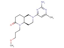 (4aS*,8aR*)-6-(2-amino-6-methylpyrimidin-4-yl)-1-(3-methoxypropyl)octahydro-1,6-naphthyridin-2(1H)-one