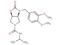 (3aS*,6aR*)-3-(3,4-dimethoxybenzyl)-N-isopropyl-2-oxohexahydro-5H-pyrrolo[3,4-d][1,3]oxazole-5-carboxamide