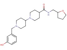 1'-(3-hydroxybenzyl)-N-(tetrahydro-2-furanylmethyl)-1,4'-bipiperidine-4-carboxamide