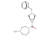 (1R*,5S*,6S*)-3-[(1S*,4S*)-bicyclo[2.2.1]hept-5-en-2-ylmethyl]-6-[(4-methyl-1,4-diazepan-1-yl)carbonyl]-3-azabicyclo[3.1.0]hexane