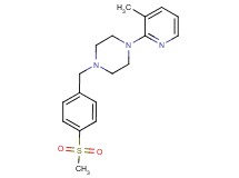 1-(3-methylpyridin-2-yl)-4-[4-(methylsulfonyl)benzyl]piperazine