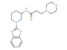 N-[1-(1,3-benzothiazol-2-yl)-3-piperidinyl]-3-(4-morpholinyl)propanamide