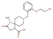 8-[2-(2-hydroxyethoxy)benzyl]-1-methyl-2-oxo-1,8-diazaspiro[4.5]decane-4-carboxylic acid