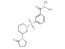 N,N-dimethyl-3-{[3-(2-oxopyrrolidin-1-yl)piperidin-1-yl]sulfonyl}benzamide