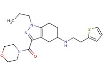 3-(4-morpholinylcarbonyl)-1-propyl-N-[2-(2-thienyl)ethyl]-4,5,6,7-tetrahydro-1H-indazol-5-amine