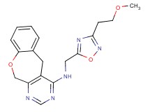 N-{[3-(2-methoxyethyl)-1,2,4-oxadiazol-5-yl]methyl}-5,11-dihydro[1]benzoxepino[3,4-d]pyrimidin-4-amine