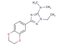3-(2,3-dihydro-1,4-benzodioxin-6-yl)-1-ethyl-N,N-dimethyl-1H-1,2,4-triazol-5-amine