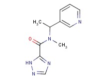 N-methyl-N-(1-pyridin-3-ylethyl)-1H-1,2,4-triazole-5-carboxamide