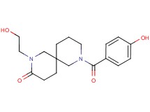8-(4-hydroxybenzoyl)-2-(2-hydroxyethyl)-2,8-diazaspiro[5.5]undecan-3-one