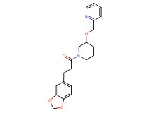2-[({1-[3-(1,3-benzodioxol-5-yl)propanoyl]-3-piperidinyl}oxy)methyl]pyridine
