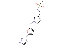 N-[(1-{[5-(1H-pyrazol-3-yl)-2-furyl]methyl}pyrrolidin-3-yl)methyl]methanesulfonamide