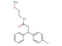 3-(4-chlorophenyl)-N-(2-methoxyethyl)-3-phenylpropanamide