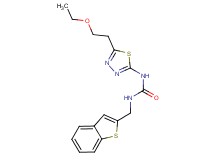 N-(1-benzothien-2-ylmethyl)-N'-[5-(2-ethoxyethyl)-1,3,4-thiadiazol-2-yl]urea