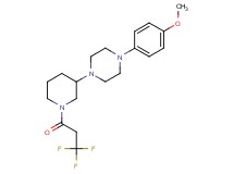 1-(4-methoxyphenyl)-4-[1-(3,3,3-trifluoropropanoyl)-3-piperidinyl]piperazine