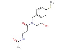 3-(acetylamino)-N-(2-hydroxyethyl)-N-[4-(methylthio)benzyl]propanamide