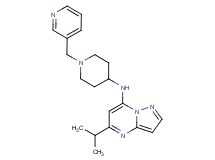5-isopropyl-N-[1-(3-pyridinylmethyl)-4-piperidinyl]pyrazolo[1,5-a]pyrimidin-7-amine