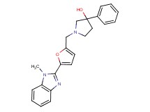 1-{[5-(1-methyl-1H-benzimidazol-2-yl)-2-furyl]methyl}-3-phenylpyrrolidin-3-ol