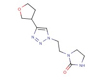 1-{2-[4-(tetrahydrofuran-3-yl)-1H-1,2,3-triazol-1-yl]ethyl}imidazolidin-2-one