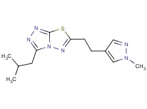 3-isobutyl-6-[2-(1-methyl-1H-pyrazol-4-yl)ethyl][1,2,4]triazolo[3,4-b][1,3,4]thiadiazole