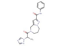 N-phenyl-5-[2-(1H-1,2,4-triazol-1-yl)propanoyl]-5,6,7,8-tetrahydro-4H-pyrazolo[1,5-a][1,4]diazepine-2-carboxamide