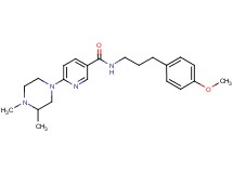 6-(3,4-dimethyl-1-piperazinyl)-N-[3-(4-methoxyphenyl)propyl]nicotinamide