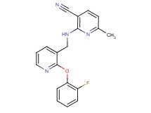 2-({[2-(2-fluorophenoxy)pyridin-3-yl]methyl}amino)-6-methylnicotinonitrile