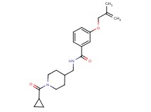 N-{[1-(cyclopropylcarbonyl)piperidin-4-yl]methyl}-3-[(2-methylprop-2-en-1-yl)oxy]benzamide
