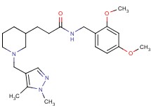 N-(2,4-dimethoxybenzyl)-3-{1-[(1,5-dimethyl-1H-pyrazol-4-yl)methyl]-3-piperidinyl}propanamide