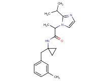 2-(2-isopropyl-1H-imidazol-1-yl)-N-[1-(3-methylbenzyl)cyclopropyl]propanamide