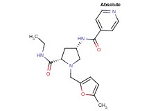 N-{(3S,5S)-5-[(ethylamino)carbonyl]-1-[(5-methyl-2-furyl)methyl]pyrrolidin-3-yl}isonicotinamide