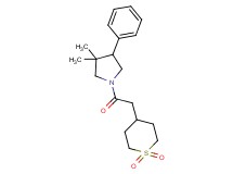 1-[(1,1-dioxidotetrahydro-2H-thiopyran-4-yl)acetyl]-3,3-dimethyl-4-phenylpyrrolidine