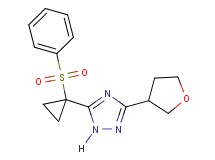 5-[1-(phenylsulfonyl)cyclopropyl]-3-(tetrahydrofuran-3-yl)-1H-1,2,4-triazole