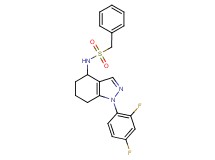 N-[1-(2,4-difluorophenyl)-4,5,6,7-tetrahydro-1H-indazol-4-yl]-1-phenylmethanesulfonamide