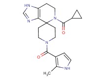 5-(cyclopropylcarbonyl)-1'-[(2-methyl-1H-pyrrol-3-yl)carbonyl]-1,5,6,7-tetrahydrospiro[imidazo[4,5-c]pyridine-4,4'-piperidine]