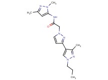 N-(1,3-dimethyl-1H-pyrazol-5-yl)-2-(3'-methyl-1'-propyl-1H,1'H-3,4'-bipyrazol-1-yl)acetamide