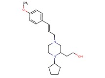 2-{1-cyclopentyl-4-[(2E)-3-(4-methoxyphenyl)-2-propen-1-yl]-2-piperazinyl}ethanol