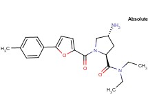 (4R)-4-amino-N,N-diethyl-1-[5-(4-methylphenyl)-2-furoyl]-L-prolinamide