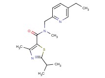 N-[(5-ethylpyridin-2-yl)methyl]-2-isopropyl-N,4-dimethyl-1,3-thiazole-5-carboxamide