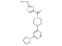 N-methyl-4-({4-[6-(1-pyrrolidinyl)-4-pyrimidinyl]-1-piperidinyl}carbonyl)-1,3-thiazol-2-amine