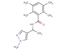 2,3,5,6-tetramethyl-N-[1-(1-methyl-1H-pyrazol-4-yl)ethyl]benzamide