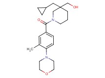 [3-(cyclopropylmethyl)-1-(3-methyl-4-morpholin-4-ylbenzoyl)piperidin-3-yl]methanol