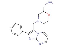 ({4-[(2-phenylimidazo[1,2-a]pyrimidin-3-yl)methyl]morpholin-2-yl}methyl)amine