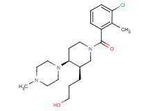 3-[(3R*,4S*)-1-(3-chloro-2-methylbenzoyl)-4-(4-methylpiperazin-1-yl)piperidin-3-yl]propan-1-ol